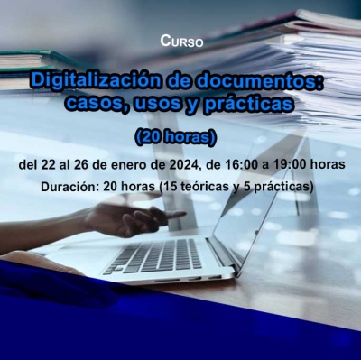 Curso: Digitalización de documentos: casos, usos y prácticas